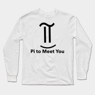 Pi Smiley face emoji Long Sleeve T-Shirt